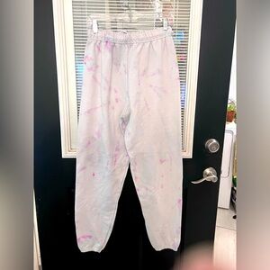 Tie dye drawstring sweatpants